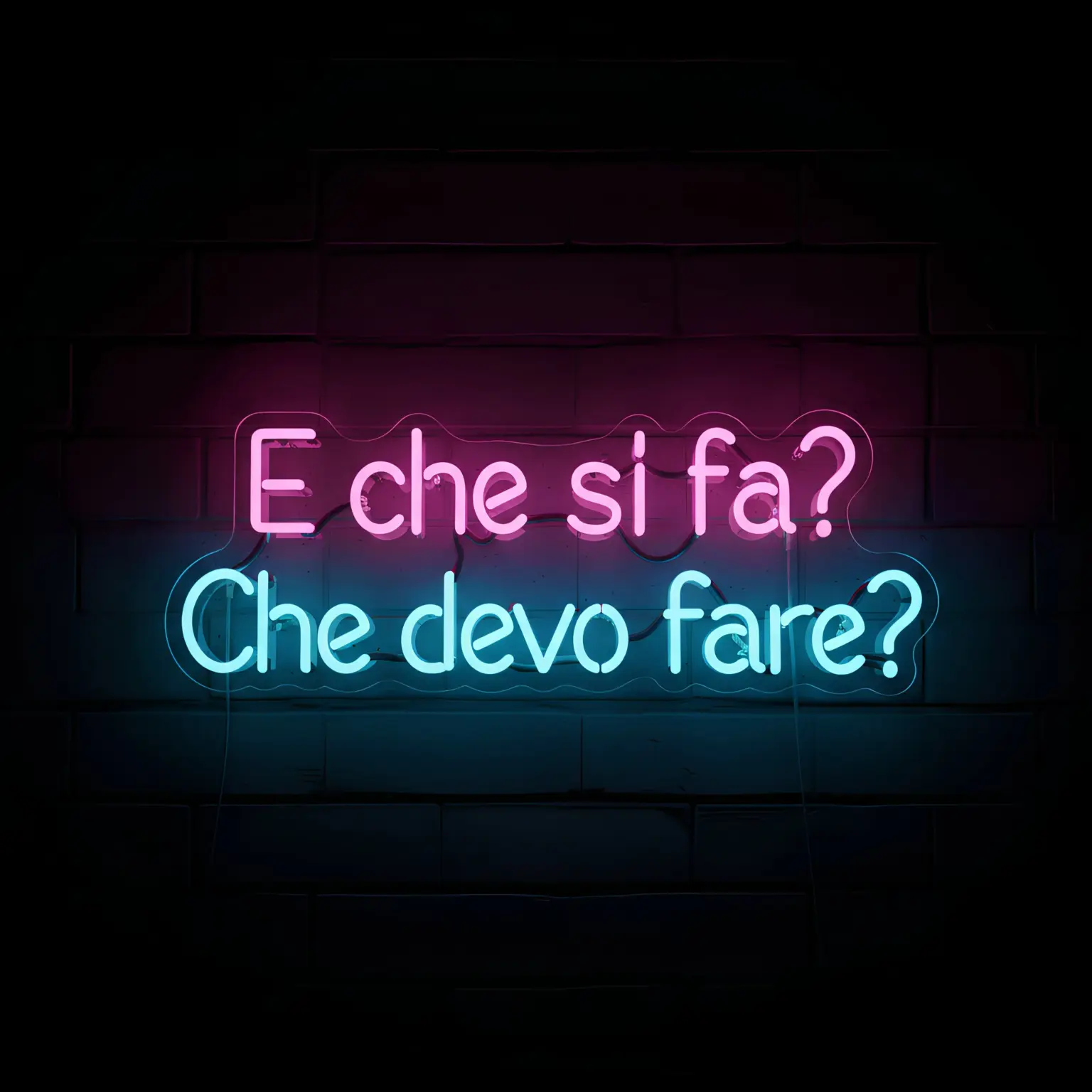 E che si fa? Che devo fare?